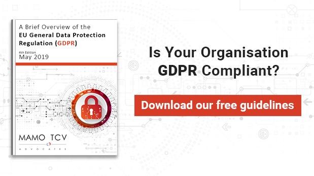 Mamo TCV Advocates Publishes 4th Edition of its free ‘Brief Overview of the GDPR’