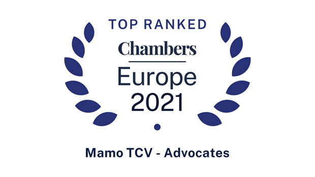 Mamo TCV confirmed as one of Malta’s Leading Law Firms by Chambers Europe