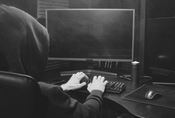 Hacker stealing data