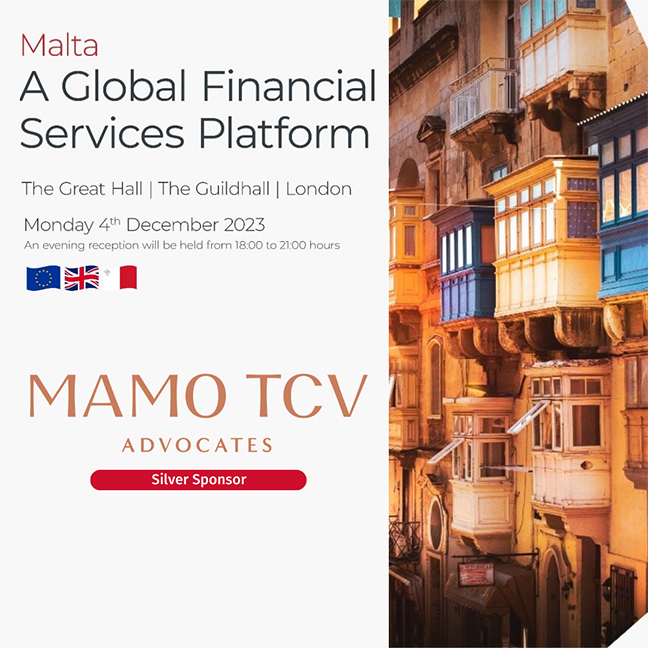Mamo TCV Advocates Sponsoring the “Malta: A Global Financial Services Platform” Event