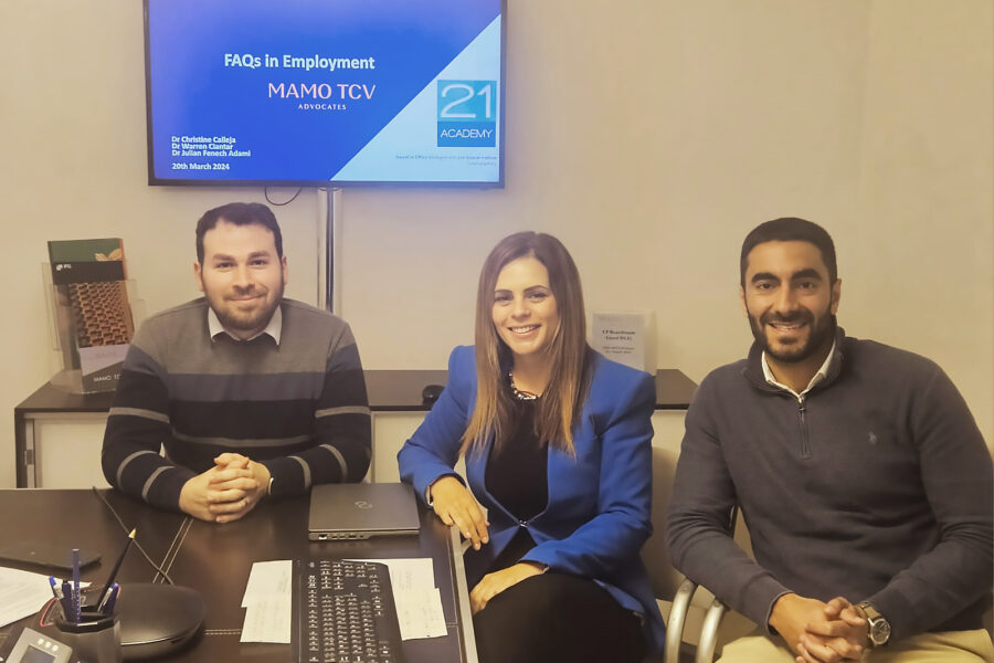 Mamo TCV Advocates delivered a three-hour presentation yesterday, in collaboration with 21 Academy, on frequently asked questions in employment law.
