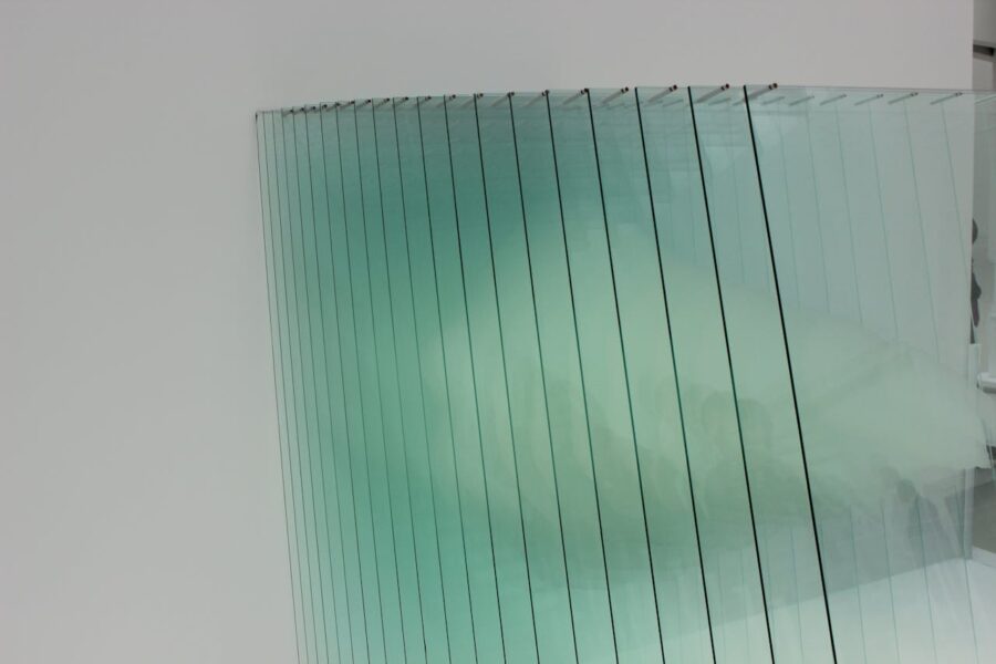 Clear glass panels