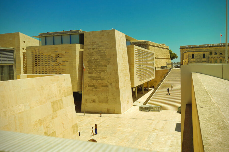Parliament Building by Renzo Piano in Valletta, Malta